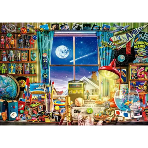 Călătorie pe lună HQC puzzle 500 bucăți - Clementoni imaginea 2