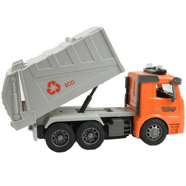 Camion de colectare selectivă a deseurilor ECO cu efecte de lumina scara 1/14 27MHz 30cm imaginea 3
