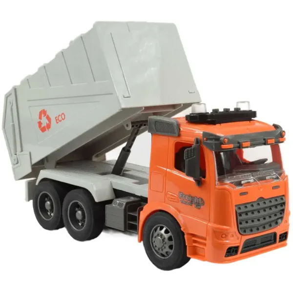 Camion de colectare selectivă a deseurilor ECO cu efecte de lumina scara 1/14 27MHz 30cm imaginea 4