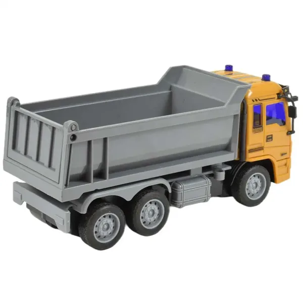 Camion de construcție cu telecomandă RC cu efecte de lumină 27MHz 20cm în diverse versiuni 1bucată imaginea 2
