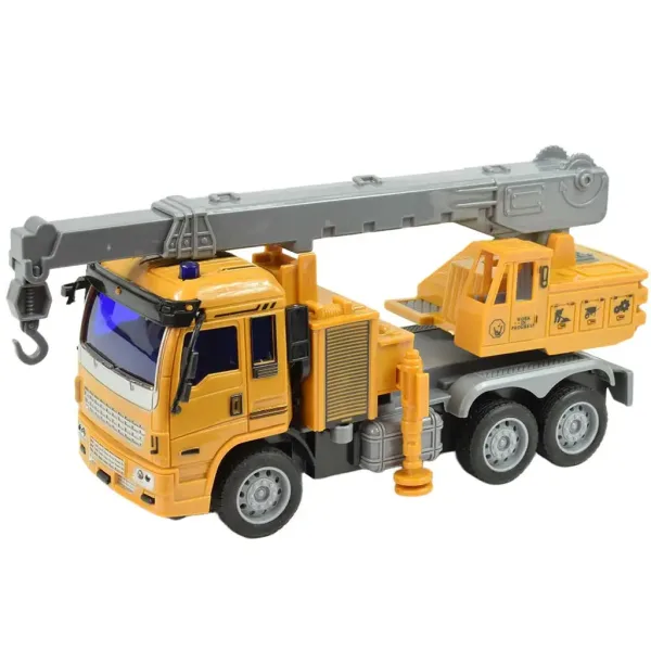 Camion de construcție cu telecomandă RC cu efecte de lumină 27MHz 20cm în diverse versiuni 1bucată imaginea 6