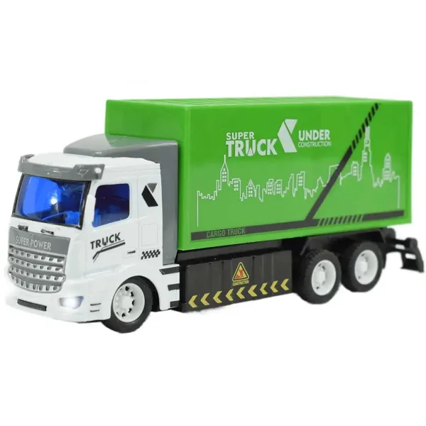 Camion de gunoi cu telecomandă RC cu efecte de lumină la scară 1/48 18cm imaginea 3
