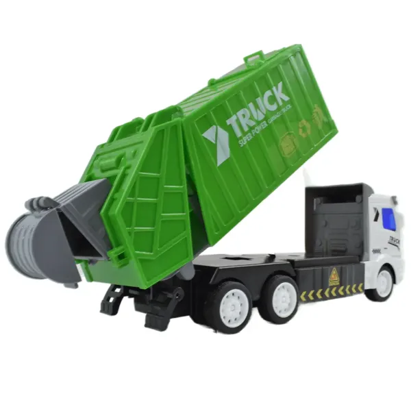Camion de gunoi cu telecomandă RC cu lumină 1/48 scară 27MHz 20cm imaginea 3