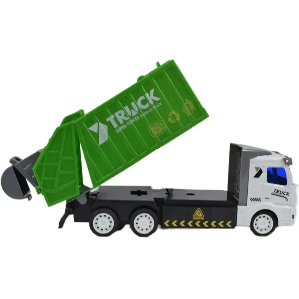Camion de gunoi cu telecomandă RC cu lumină 1/48 scară 27MHz 20cm imaginea 4