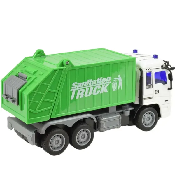 Camion de gunoi ​​cu telecomandă RC cu efecte de lumina 27MHz 20cm in diverse versiuni 1bucată imaginea 6