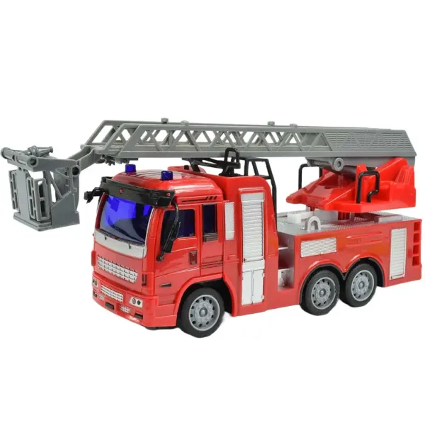 Camion de pompieri cu lumini telecomandă RC 27MHz 20cm în trei versiuni 1bucată imaginea 5
