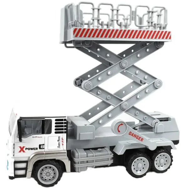 Camion RC cu telecomandă cu cabină metalică cu efecte de lumină 27MHz 1/12 scară 32cm ​ imaginea 3