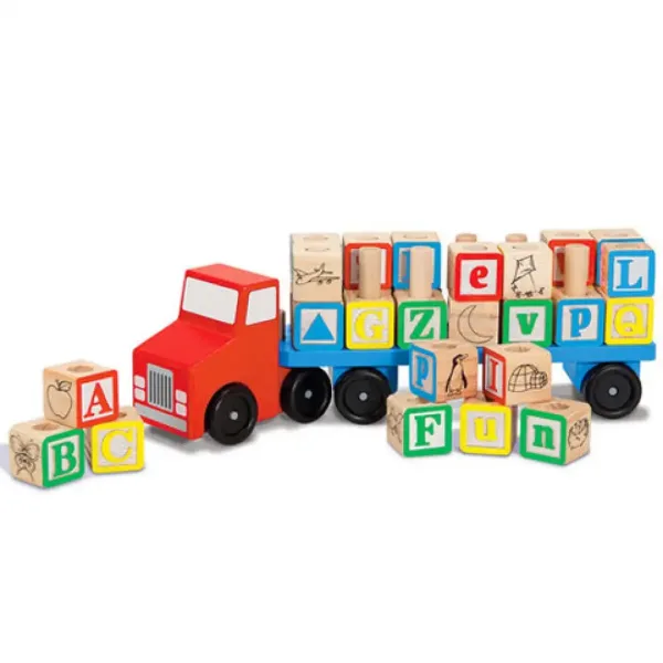Camion transport litere - Melissa & Doug imaginea 2