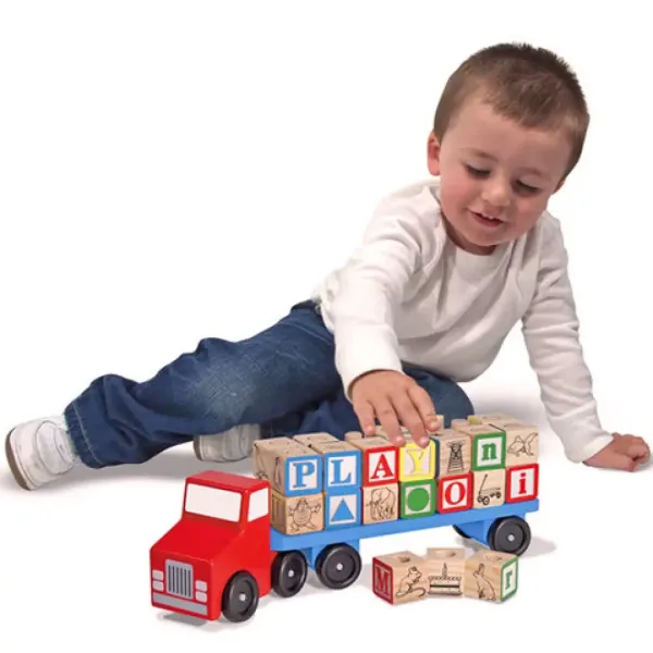 Camion transport litere - Melissa & Doug imaginea 3