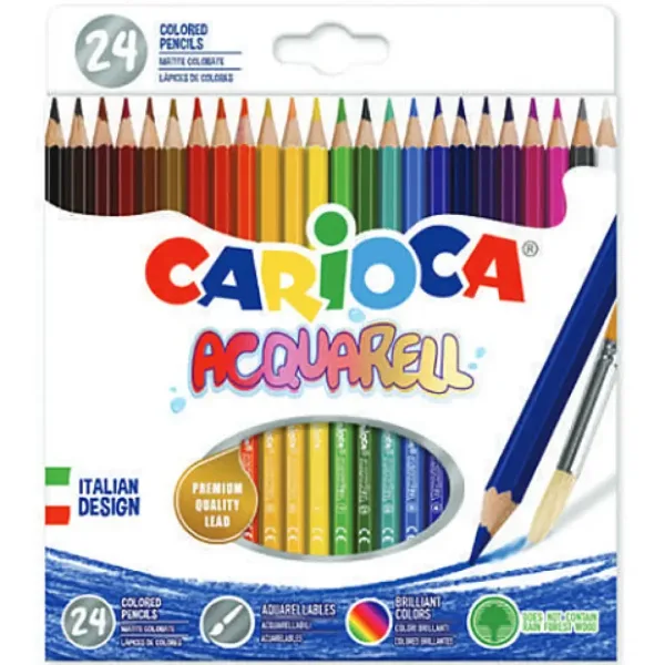Carioca: Acquarell set creioane colorate 24 bucăţi imaginea 1