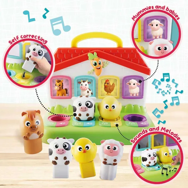 Carotina Baby: Joc educativ cu animale de fermă - Lisciani imaginea 3