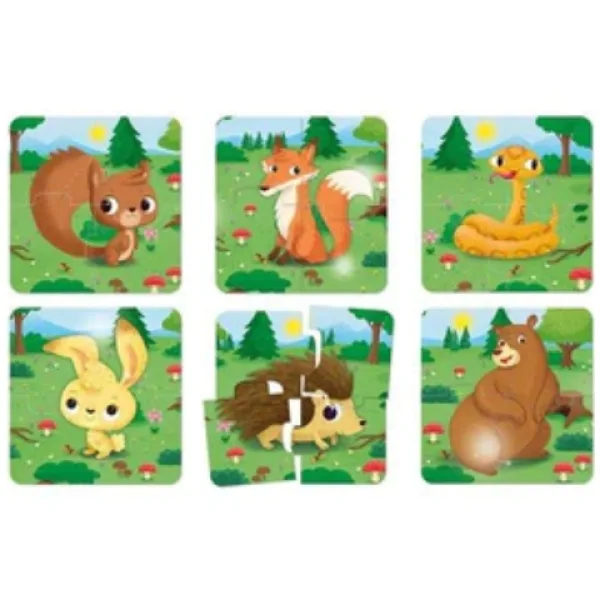 Carotina Baby: Puzzle cu animale de pădure imaginea 2
