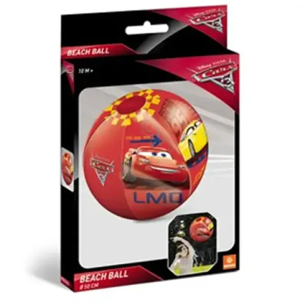 Cars 3 minge de ştrand gonflabilă 50cm imaginea 2