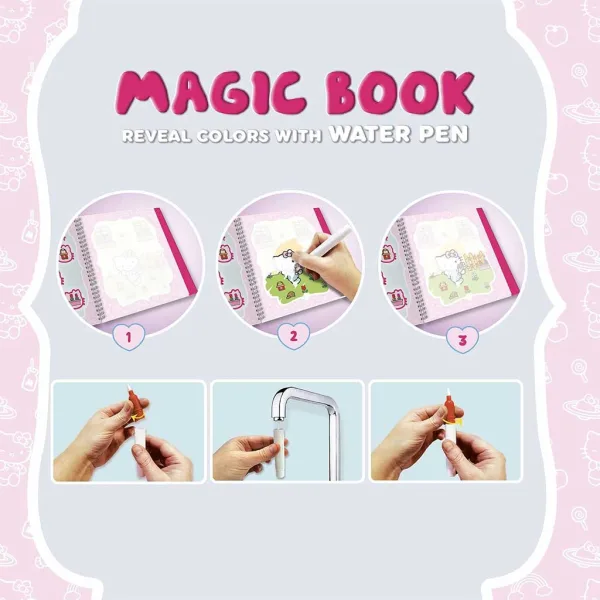 Cartea magică Hello Kitty pentru desenat cu apă - Lisciani imaginea 3