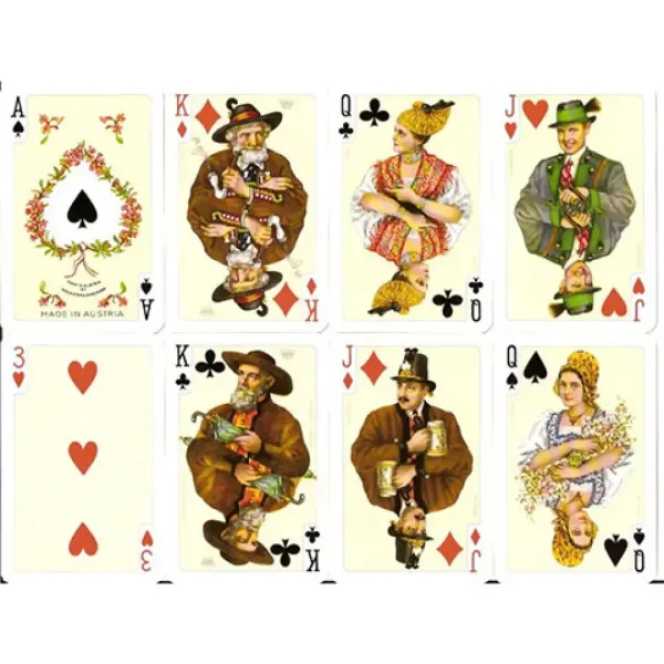 Cărți remi de lux - Folklore 2x55 lap - Piatnik imaginea 2