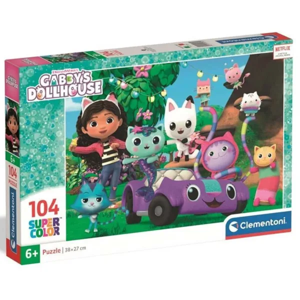 Gabi casa de păpuși 104buc - supercolor puzzle - Clementoni imaginea 1