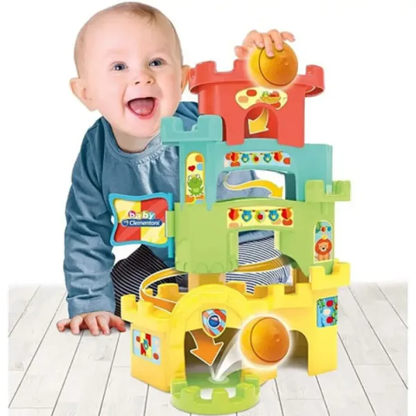 Castel pistă de biluțe jucărie de baby - Clementoni baby imaginea 5