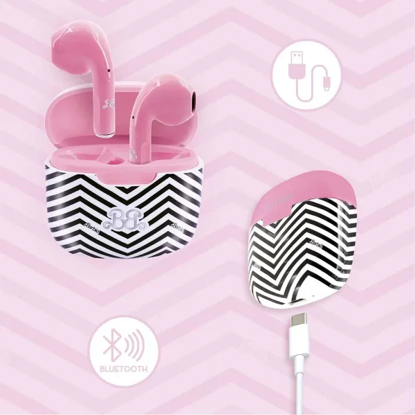 Căști wireless Bluetooth roz Barbie - Lisciani imaginea 3