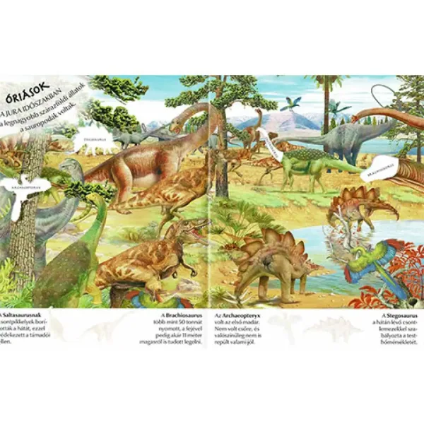 Ce interesantă este lumea... Caiet cu autocolante cu dinozauri imaginea 3