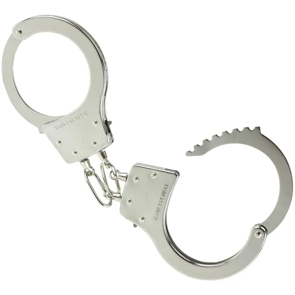 Cătușe de jucărie din metal pentru poliție imaginea 2