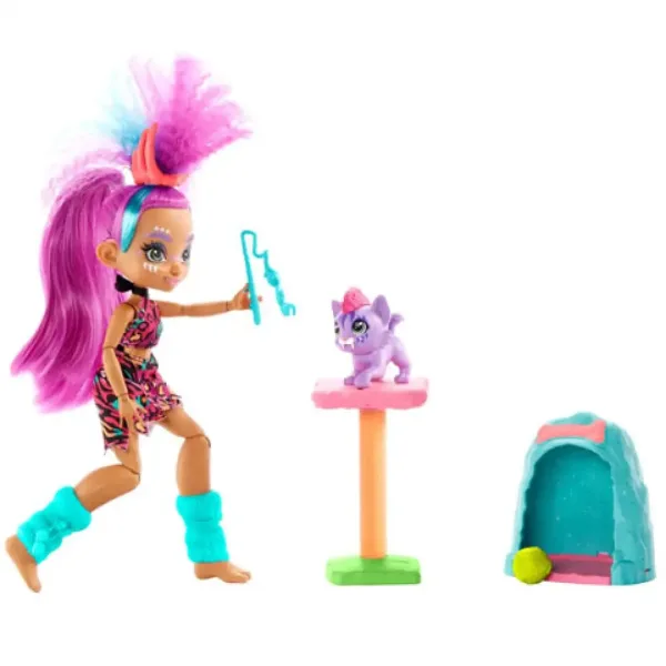 Cave Club: Roaralai set de joacă cu accesorii - Mattel imaginea 3