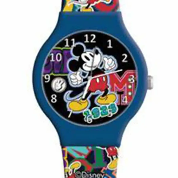 Luna: Ceas analog Mickey Mouse în cutie metalică imaginea 2