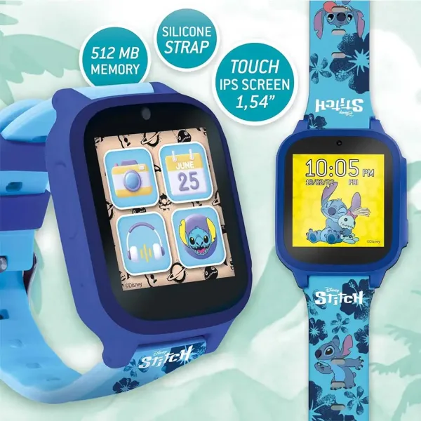 Ceas inteligent cu model Disney Stitch - Lisciani imaginea 2