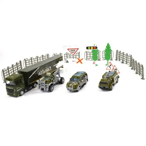 Chariot Die-Cast: Set vehicul militar metalic cu accesorii în două versiuni imaginea 2