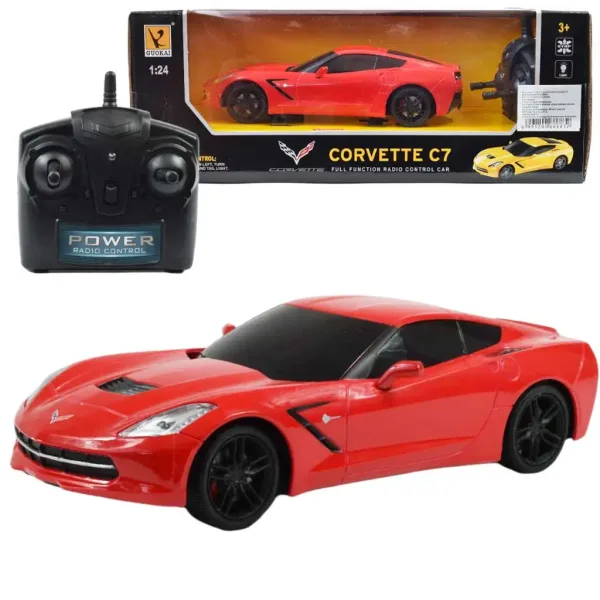 Chevrolet Corvette C7 cu telecomandă RC Scara 1/24 19cm in mai multe culori 1 bucată imaginea 1