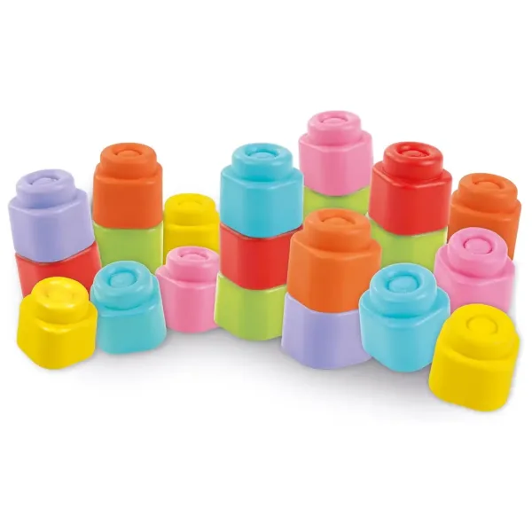 Clemmy set de 10 cuburi moi de construcție - Clementoni imaginea 2