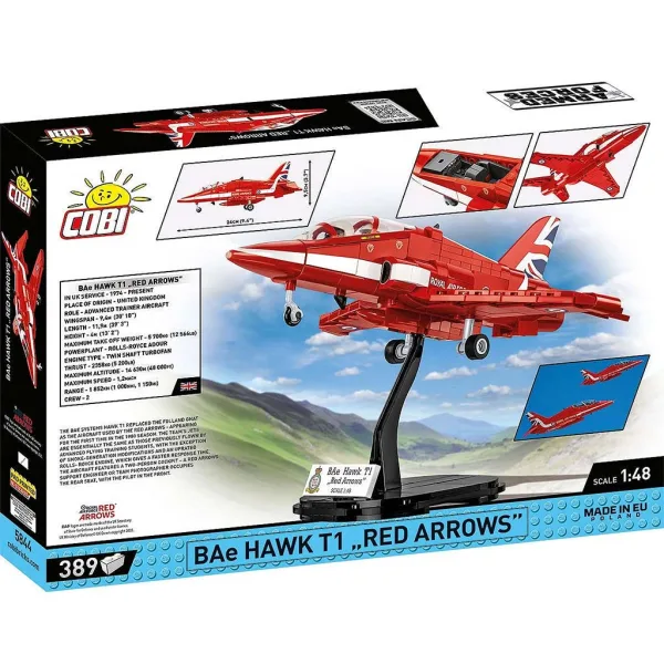 COBI: Joc de construcție – avion BAe Hawk T1 „Red Arrows” (5844) imaginea 9