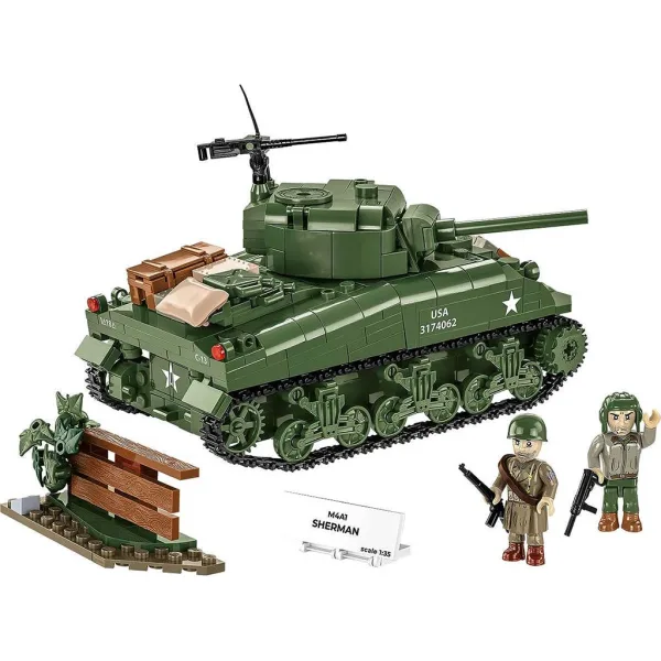 COBI: Joc de construcție tank M4A1 Sherman (3126) imaginea 2