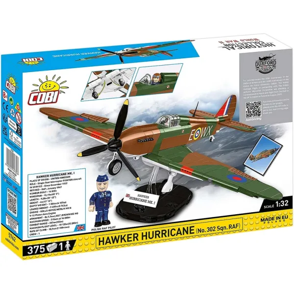 COBI: Jucărie de construcție avion Hawker Hurricane (5762) imaginea 7