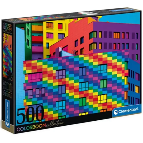 Colorboom Collection: Squares puzzle 500 bucăți - Clementoni imaginea 1