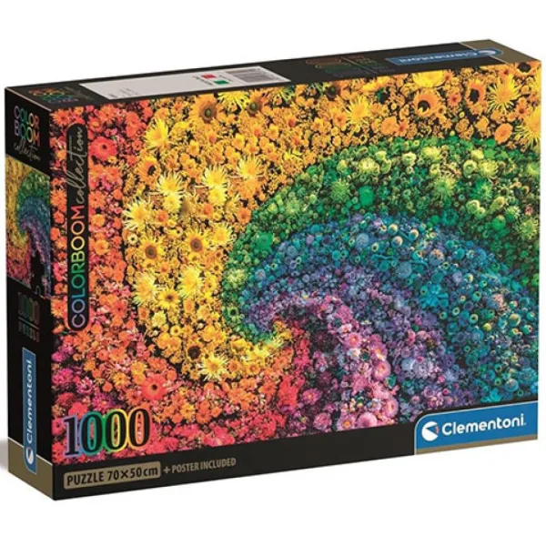 Colorboom Collection: Vortex Floral puzzle de 1000 de piese - Clementoni imaginea 1