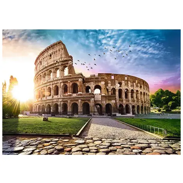 Puzzle 1000 de piese Colosseum însorit, Roma - Trefl imaginea 2