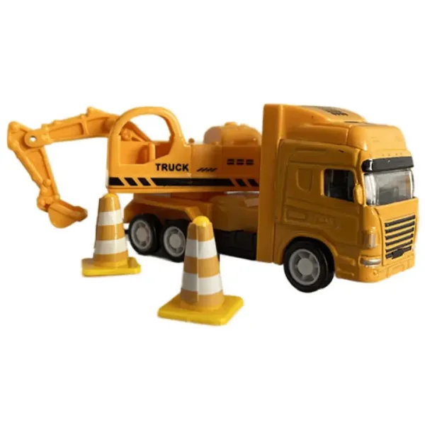 Construcție mare cu vehicule, clădire și elicopter set de joacă din 9 piese imaginea 3