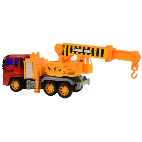 Construction Truck: Camion cu macara cu mecanism cu volantă, 19cm imaginea 7