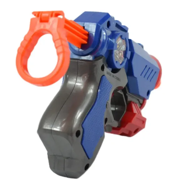 Cool Soft Bullet Gun: Pistol mic cu cartușe de culoare albastră 14cm imaginea 5