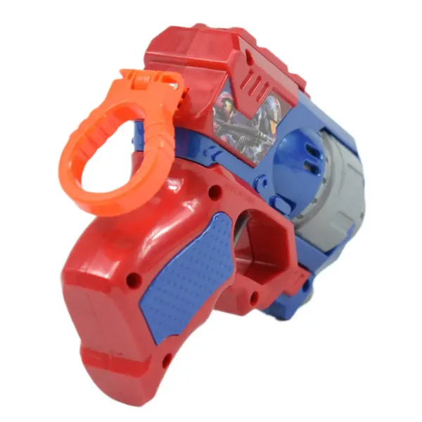 Cool Soft Bullet Gun: Pistol mic cu cartușe de culoare albastru-roșu 14cm imaginea 3