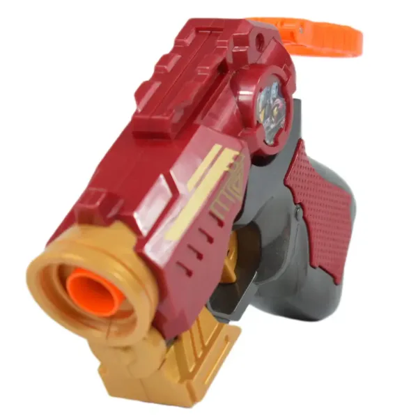 Cool Soft Bullet Gun: Pistol mic cu cartușe de culoare roșie 14cm imaginea 2