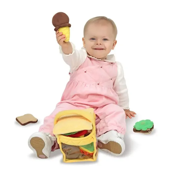 Coș de picnic pluș set de 9 bucăți - Melissa & Doug imaginea 3