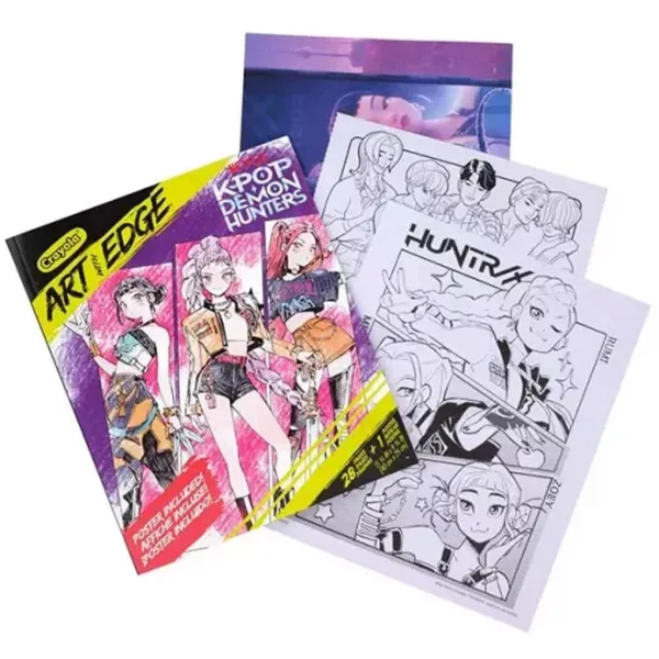 Crayola: Art With Edge - K-Pop Demon Hunters carte de colorat și poster imaginea 2