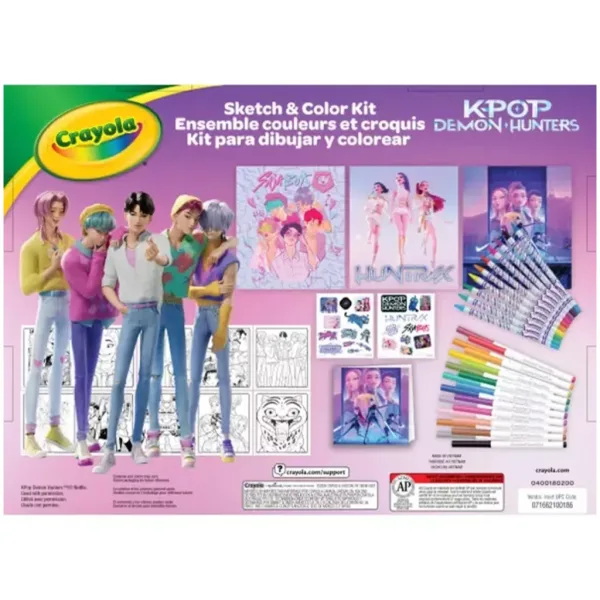 Crayola: Color & Sketch - K-Pop Demon Hunters set creativ de desen și colorat imaginea 2