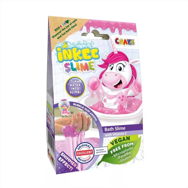 Craze Inkee: Slime de baie vegan cu unicorn, miros de gumă de mestecat imaginea 1