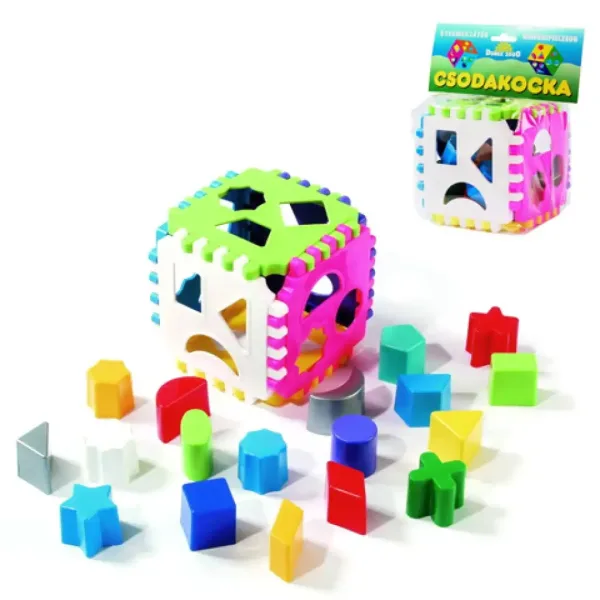 Cubul magic de sortare a formelor - D-Toys imaginea 1