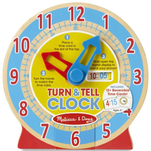 Cunoaşte ceasul! jucărie creativă - Melissa & Doug imaginea 2