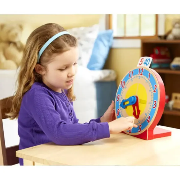 Cunoaşte ceasul! jucărie creativă - Melissa & Doug imaginea 3
