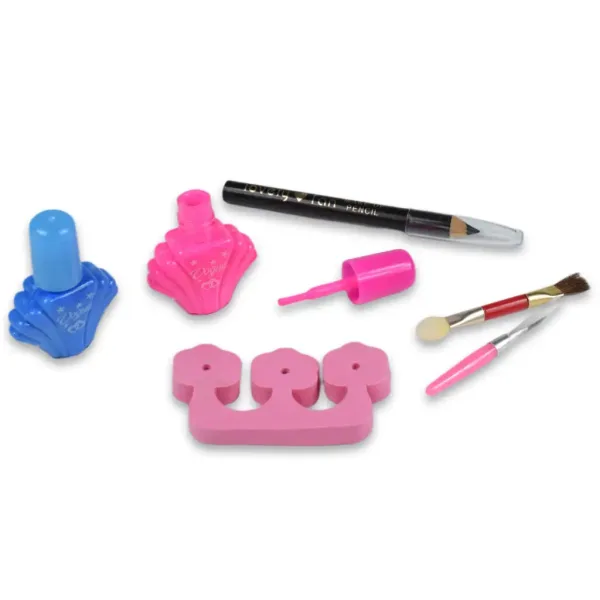 Cute Girl: Set de machiaj cu paleta de farduri, lac de unghii si luciu de buze imaginea 5