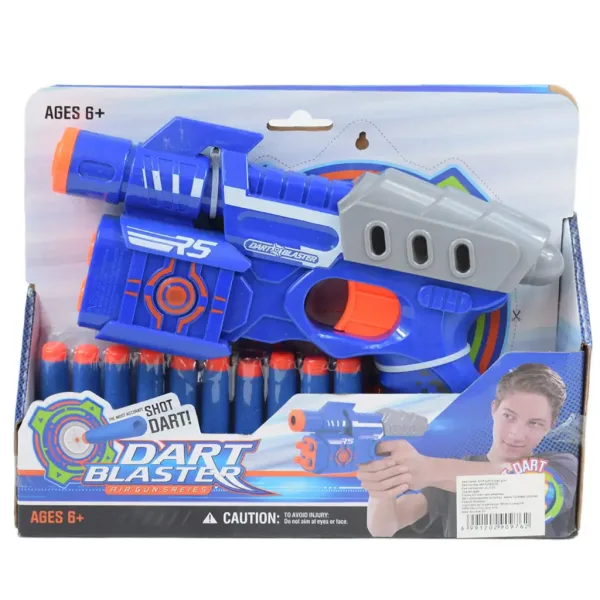 Dart Blaster: Armă manuală cu gloanțe de burete cu o distanță de tragere de 18 metri dimensiun 24 cm imaginea 6